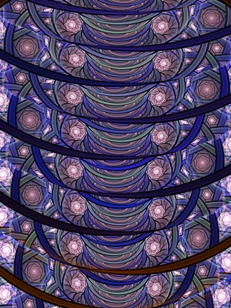 Trap als swirly patroon, digitale fractal kunst design — Stockfoto