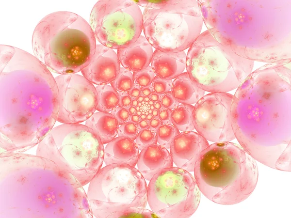 Espiral fractal infinita burbujeante, obra de arte digital para el diseño gráfico creativo —  Fotos de Stock