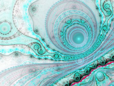 soyutlama fraktal su, yaratıcı grafik tasarım için dijital sanat