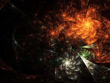 ateş temalı spiral, yaratıcı grafik tasarım için dijital sanat