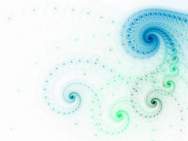 Abstraction des ondes de mer fractales, illustration numérique pour la conception graphique créative — Photo