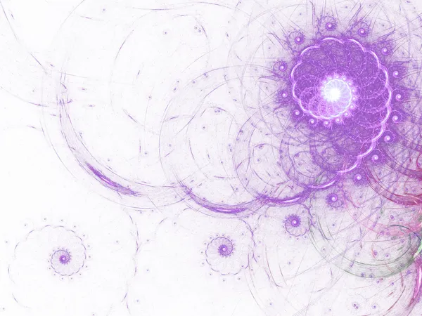 Spirale fractale douce et douce, illustration numérique pour la conception graphique créative — Photo