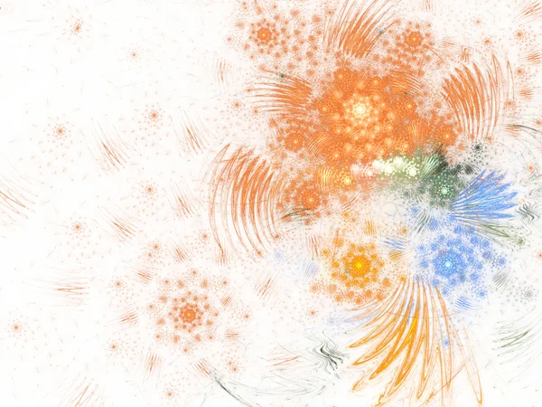 Spirale fractale douce et colorée, illustration numérique pour la conception graphique créative — Photo