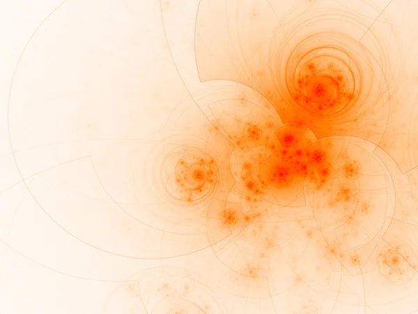 Modèle fractal ardent orange, illustration numérique pour la conception graphique créative — Photo