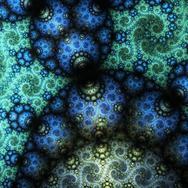 soyut fraktal deniz, yaratıcı grafik tasarım için dijital sanat