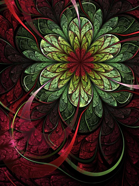 Voorjaar thema fractal bloem, digitale kunst voor creatieve grafisch ontwerp — Stockfoto