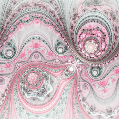 hafif pembe clockwork, yaratıcı grafik tasarım için dijital sanat