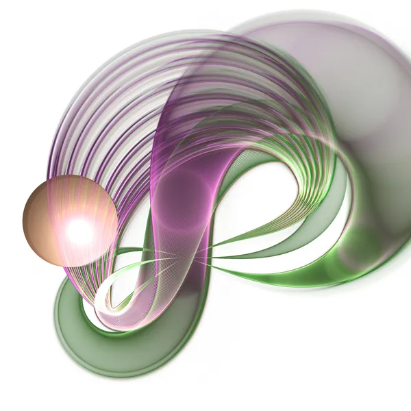 Symbole d'infini fractal léger, illustration numérique pour la conception graphique créative — Photo