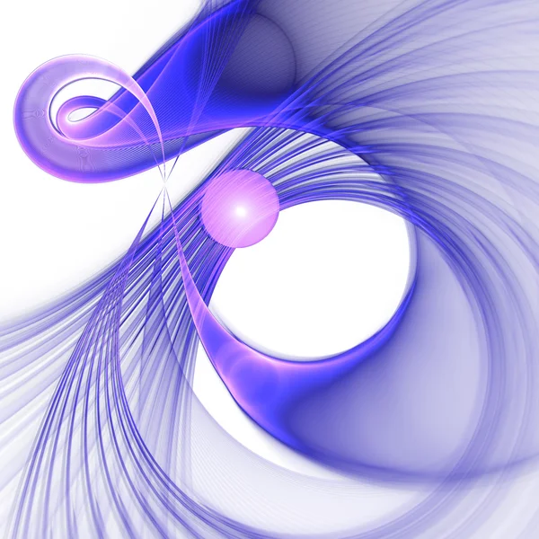 Spirale frattale viola, opere d'arte digitali per un design grafico creativo — Foto Stock