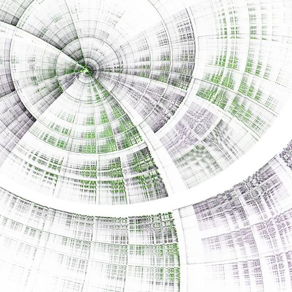 Light green fractal machine, digital artwork for creative graphic design — Stock Photo, Image