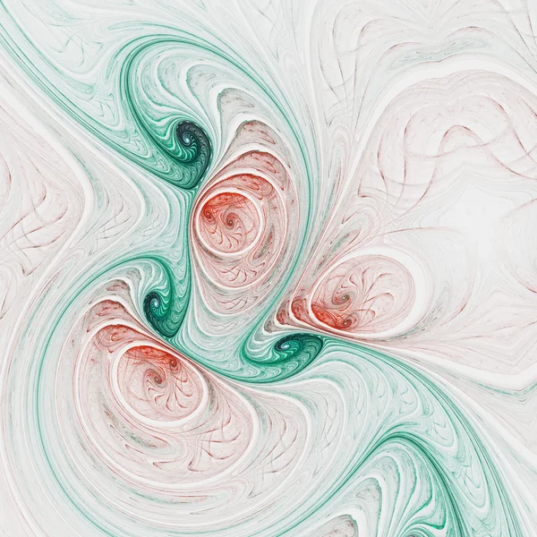 Light fractal swirls, digital artwork for creative graphic design — Stock Photo, Image