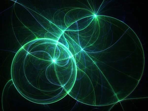 Σκούρο πράσινο fractal στροβιλίζεται, ψηφιακά έργα τέχνης για δημιουργική Γραφιστικής — Φωτογραφία Αρχείου