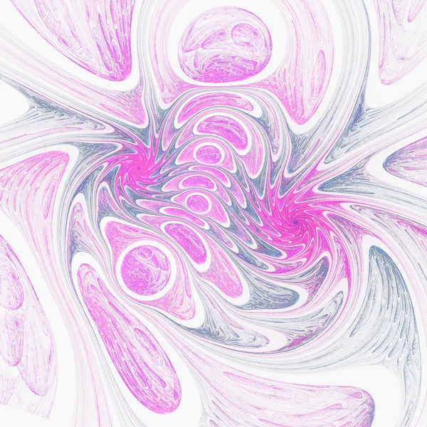 紫色的分形漩涡，数码艺术作品的平面创意设计 — 图库照片