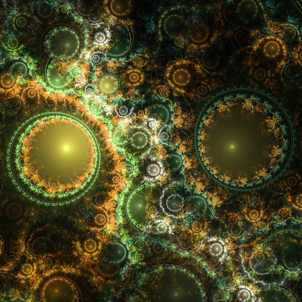 Forest themed fractal pattern, digital artwork for creative graphic design — Stock Photo, Image
