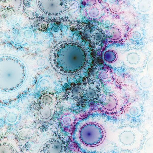 Kleurrijke glad fractal textuur, digitale kunst voor creatieve grafisch ontwerp — Stockfoto