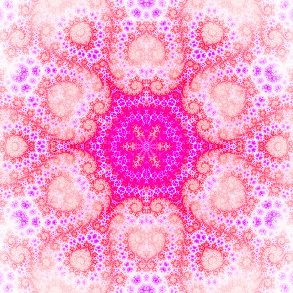 Mandala fractal vif, illustration numérique pour la conception graphique créative — Photo