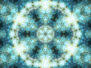 Detaylı çiçek mandala, yaratıcı grafik tasarım için dijital sanat