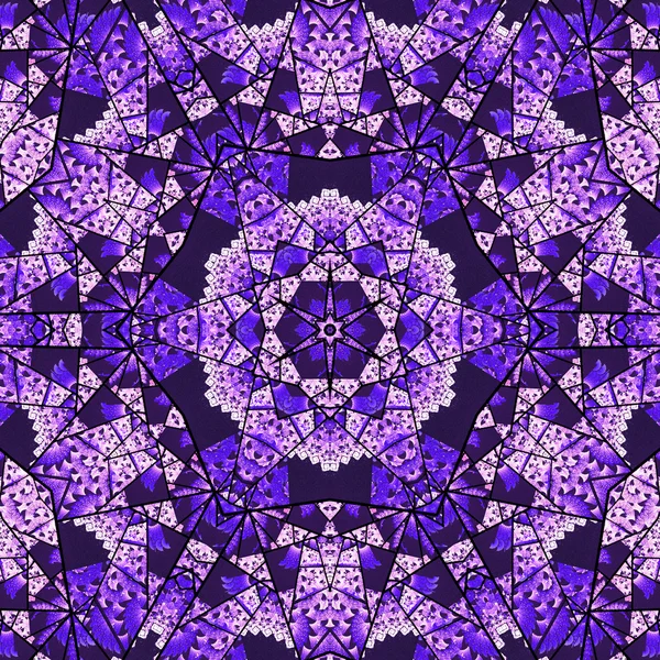 Mandala de cristal de color púrpura, obra de arte digital para el diseño gráfico creativo —  Fotos de Stock