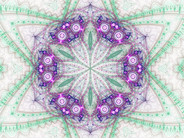 Clockwork fractal mandala, digitale kunst voor creatieve grafisch ontwerp — Stockfoto