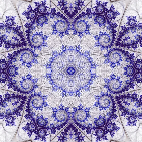 Flor redemoinho fractal, obra de arte digital para design gráfico criativo — Fotografia de Stock