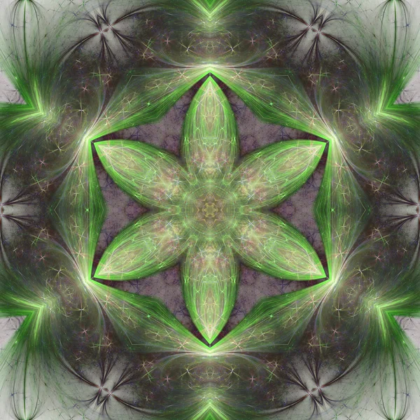 Πολύχρωμο fractal floral σχέδιο, ψηφιακά έργα τέχνης για δημιουργική gr — Φωτογραφία Αρχείου