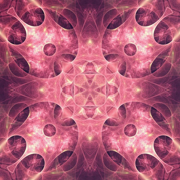 Formas fractais roxas, arte digital para design gráfico criativo — Fotografia de Stock