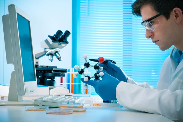 Trabajando en el laboratorio — Foto de Stock