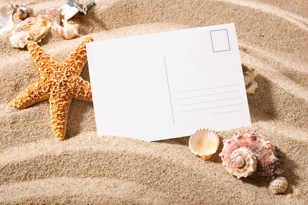Briefkaart van strand — Stockfoto