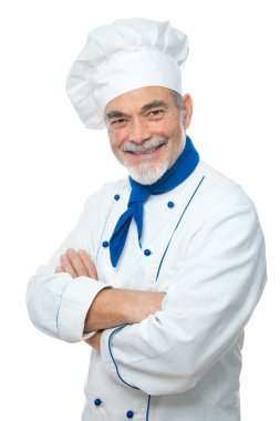 yakışıklı bir şef portresi