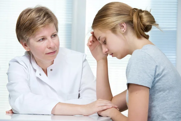 Gesprek met een therapeut — Stockfoto