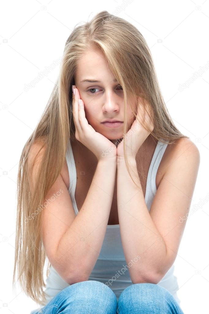 Teenage girl depressed