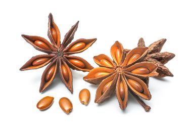 Beyaz arka plan üzerinde izole anason