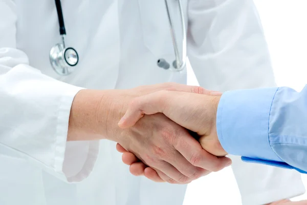 Handshake with patient — Stock Photo, Image