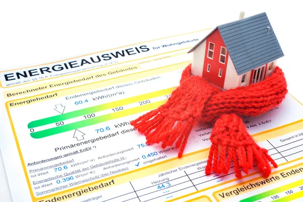 Huis energie-efficiëntie concept — Stockfoto