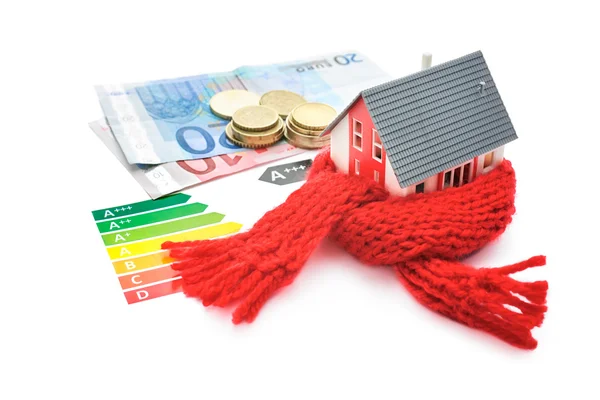 Huis energie-efficiëntie concept — Stockfoto