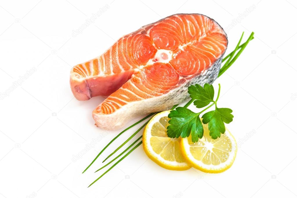 fresh salmon fillet
