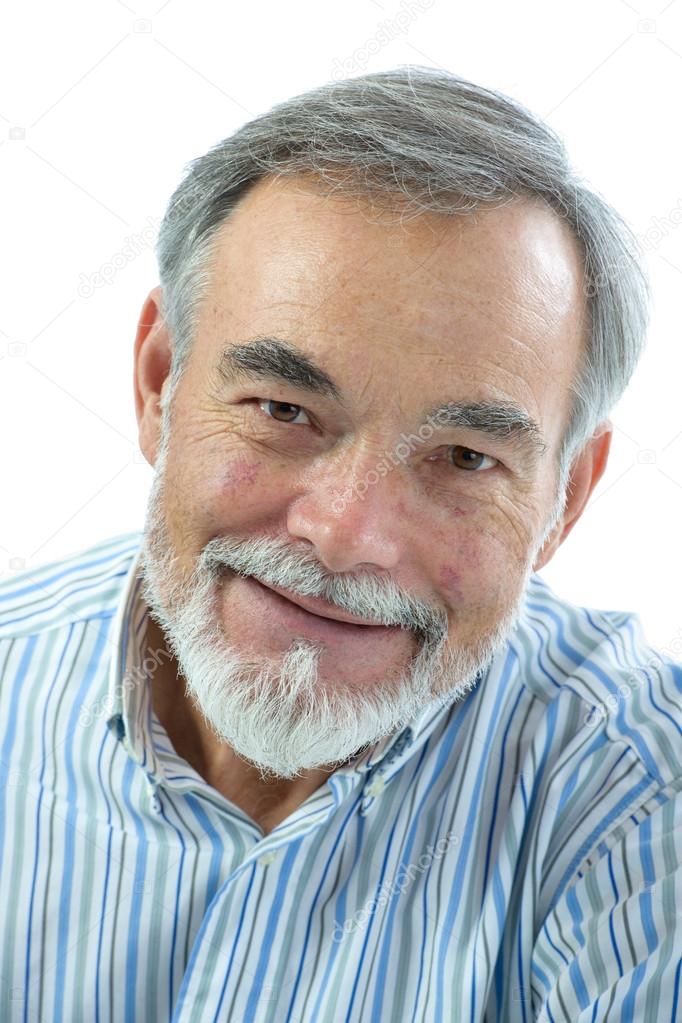 Portrait of handsome senior man