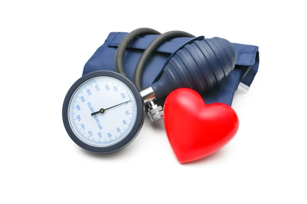 Tonometer and heart — Stock Photo, Image