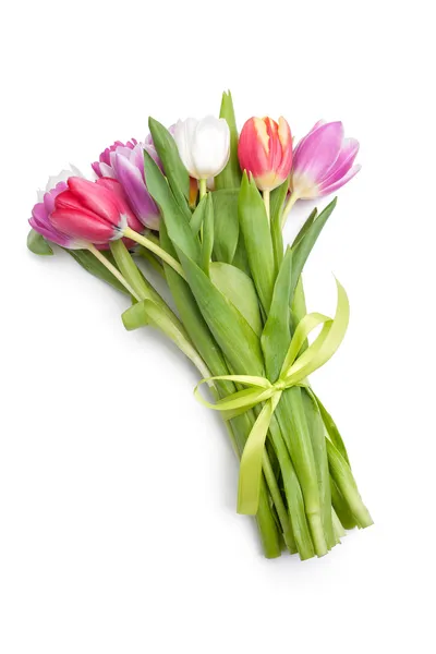 Posy of spring tulips flowers — Stock Photo, Image