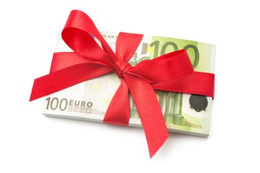 yüz euro banknot yığını