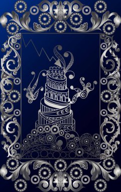 Gizli tarot kartı ile soyut grafik tasarım. Major Arcana-kule. Davet, el ilanı, etiket, poster, afiş, kart, etiket, kapak, web için uygundur. Vektör çizim.