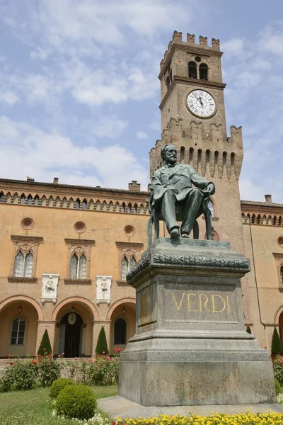 Verdi monument in Busseto — Stock Photo, Image