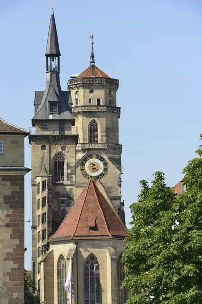 Stiftskirche pinnacles, Штутгарт — стокове фото