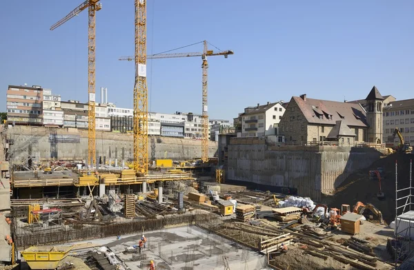 Big building site, Stuttgart — Stock Photo, Image