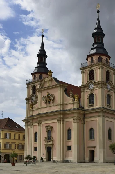 Church on Marketplatz, Ludwigsburg — Stock Photo, Image