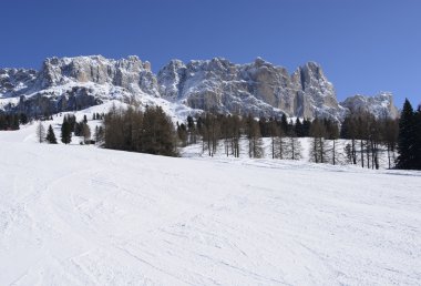 Beyaz ski run ve rosengarten, costalunga pass