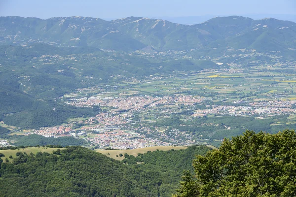 Rieti aerial view from Terminillo — Stock Photo, Image