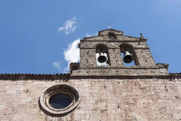 Torre de sino românica, Leonessa — Fotografia de Stock