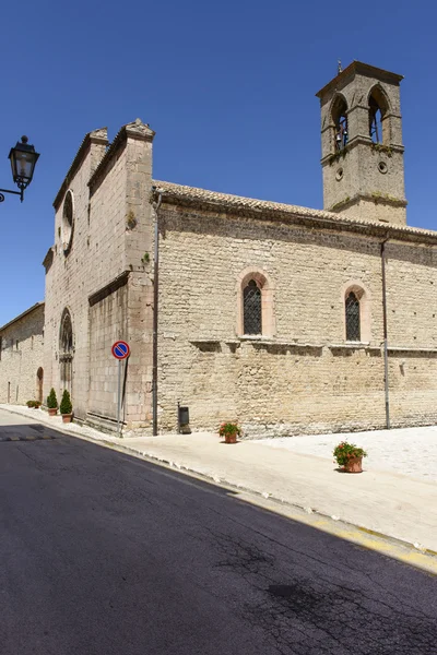 San Francesco church side, Leonessa — Stock Photo, Image
