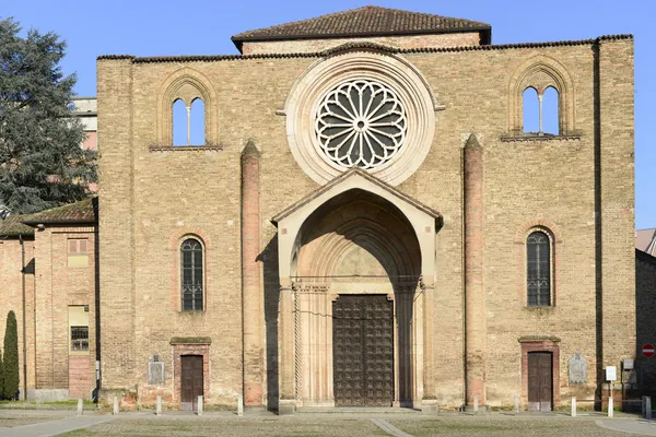 San francesco kilise cephe, lodi, İtalya — Stok fotoğraf